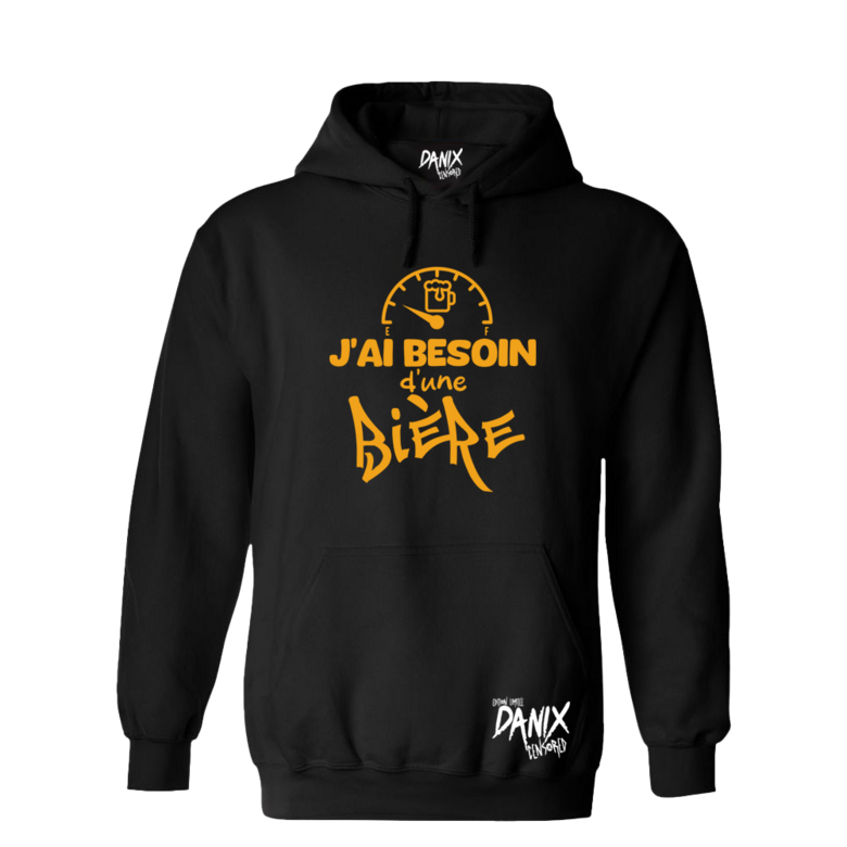 Sweat à capuche J'ai besoin d'une bière